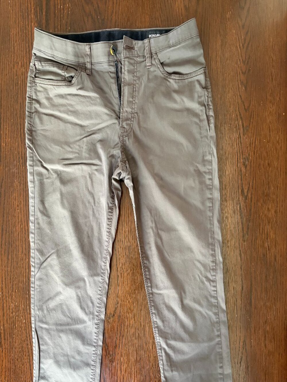 Bonobos Tech 5‑Pocket Pants Olive Men’s 32x32 Slim Fit